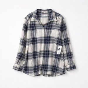 Croft & Barrow 3x The Extra Soft plaid flannel Cotton shirt